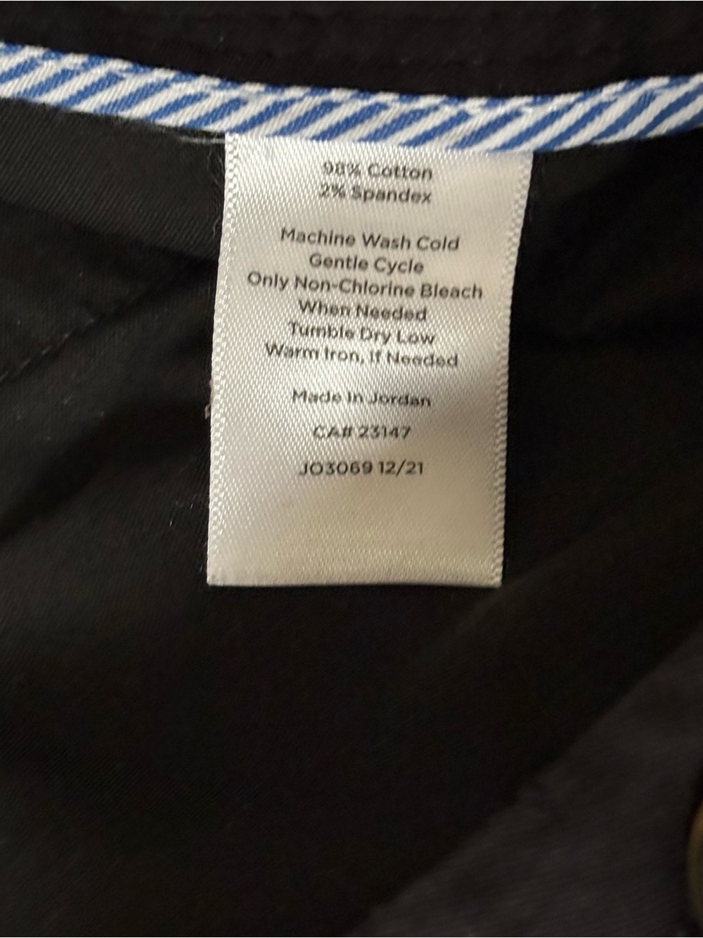 Talbots Relaxed Chino Pants Black Size 12 Petite - Picture 4 of 7